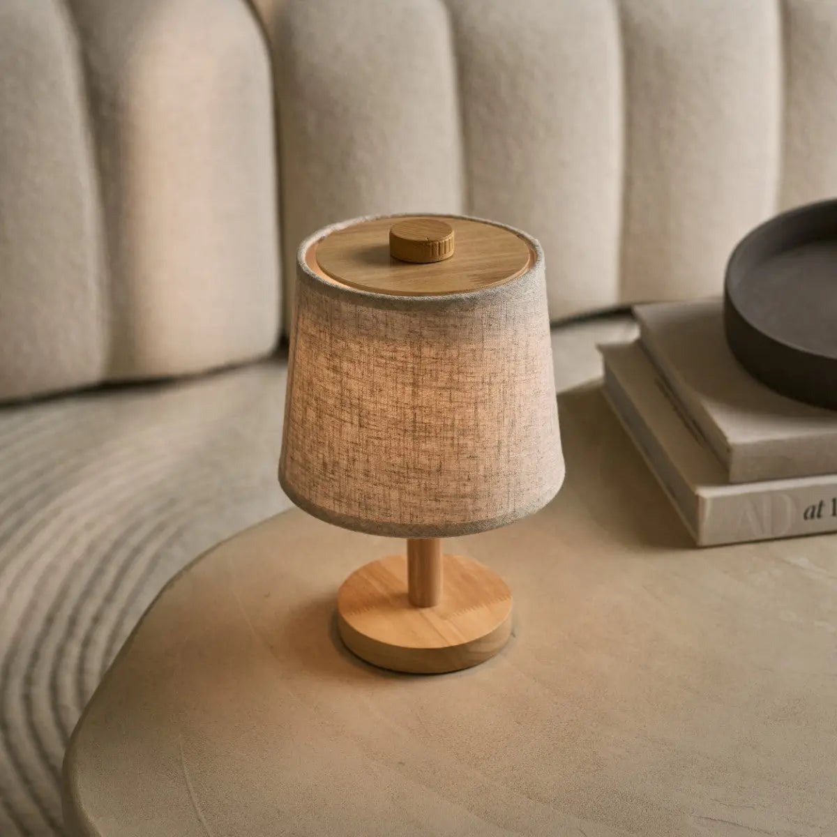 Tafellamp Rover Lichtbruin - snoerloos - Lamp - BUVV Home