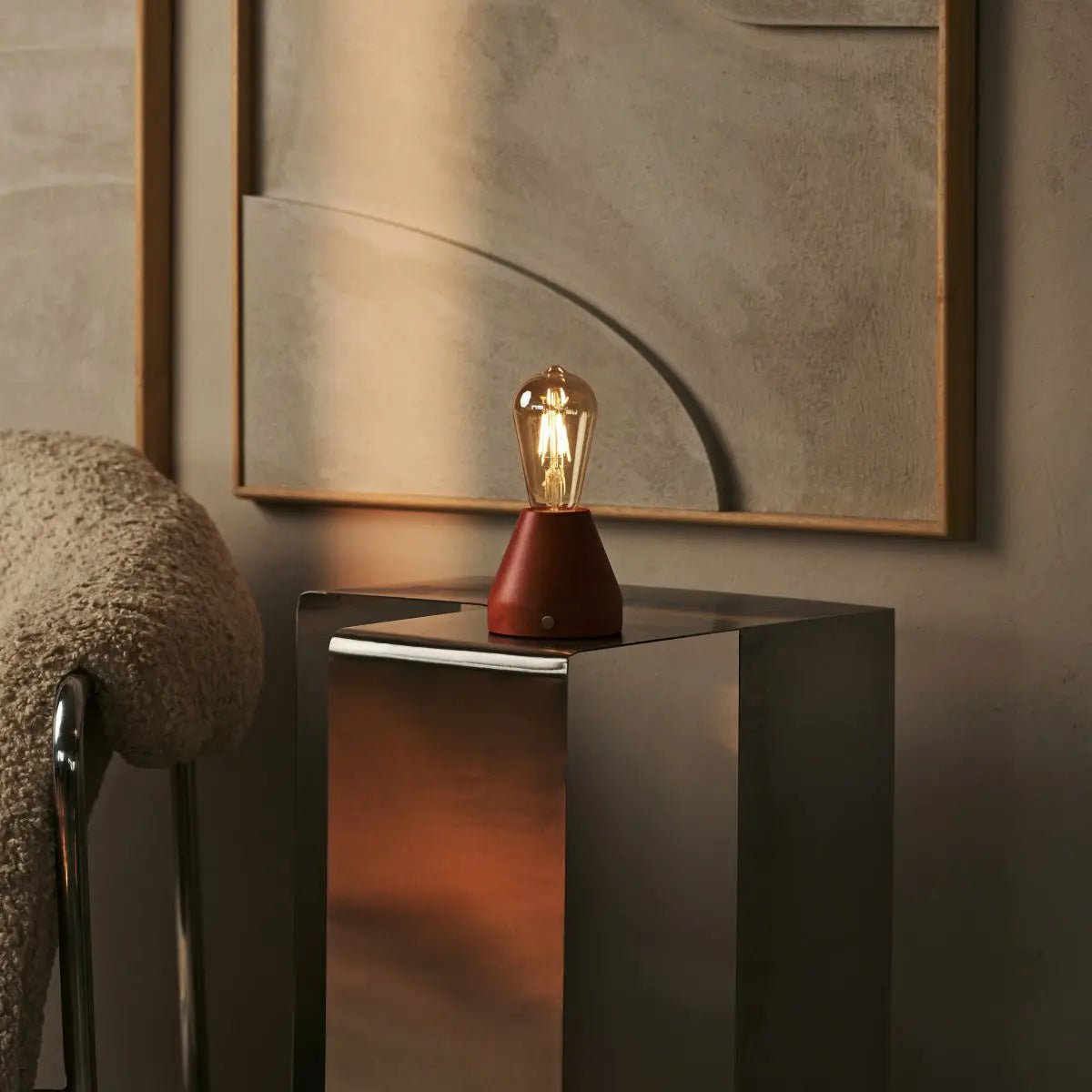 Tafellamp Zavi Kastanjebruin - Lamp - BUVV Home
