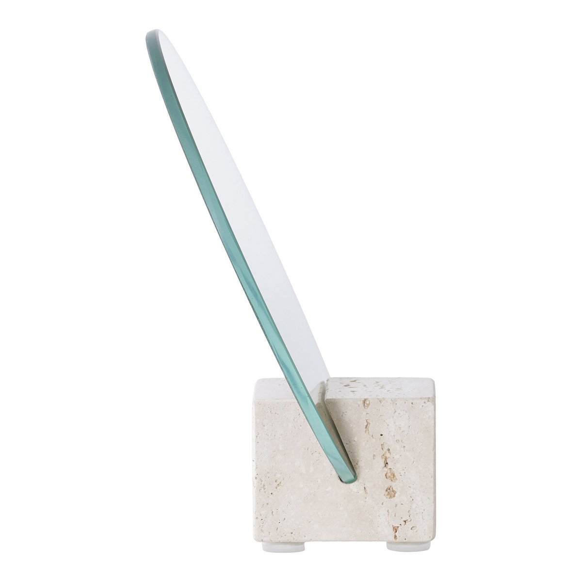 Tafelspiegel Rond Travertijn - Spiegel - BUVV Home