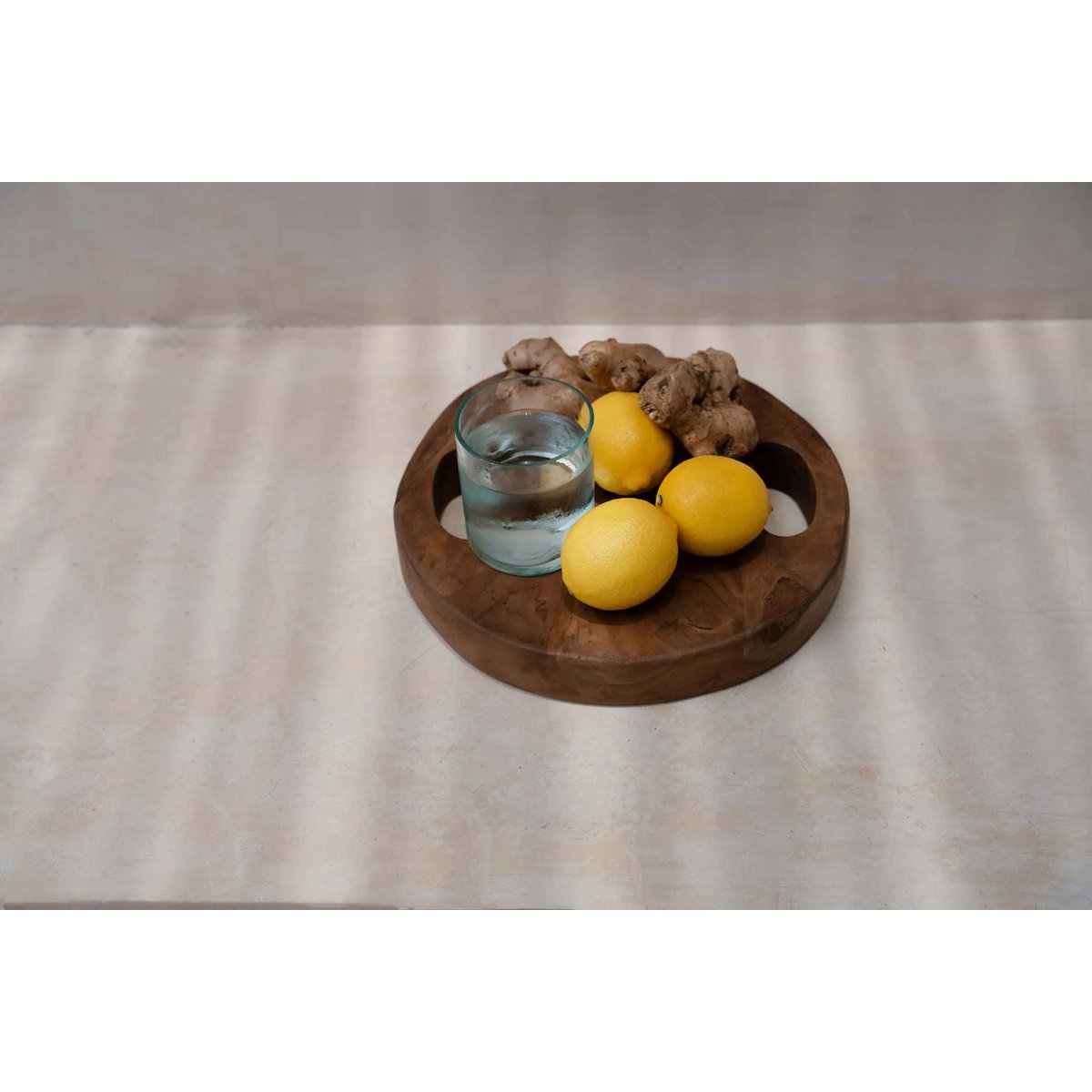 Teak Root Dienblad - Naturel - S - Dienblad - BUVV Home