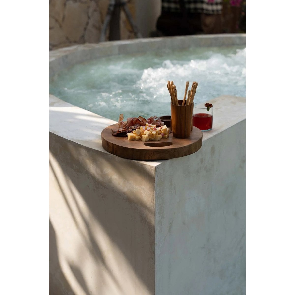 Teak Root Dienblad - Naturel - S - Dienblad - BUVV Home