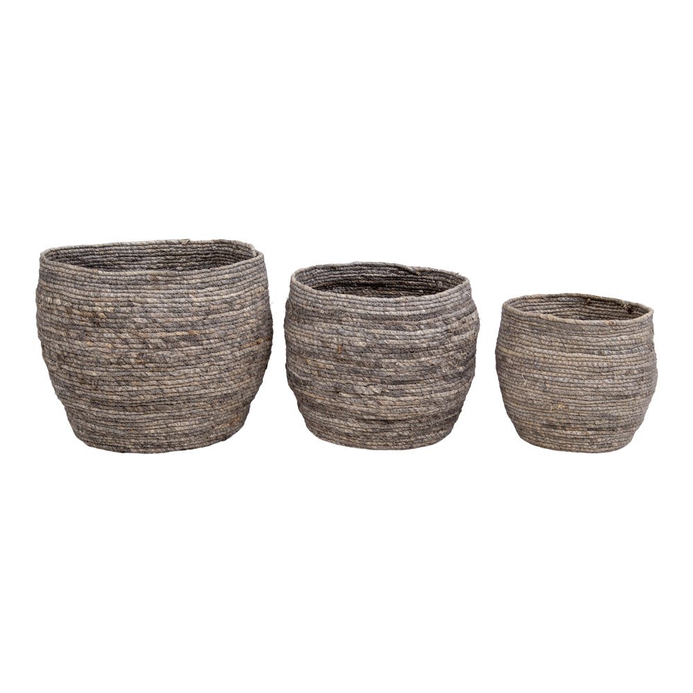 Tivoli Manden Grijs - Set van 3 - Mand - BUVV Home