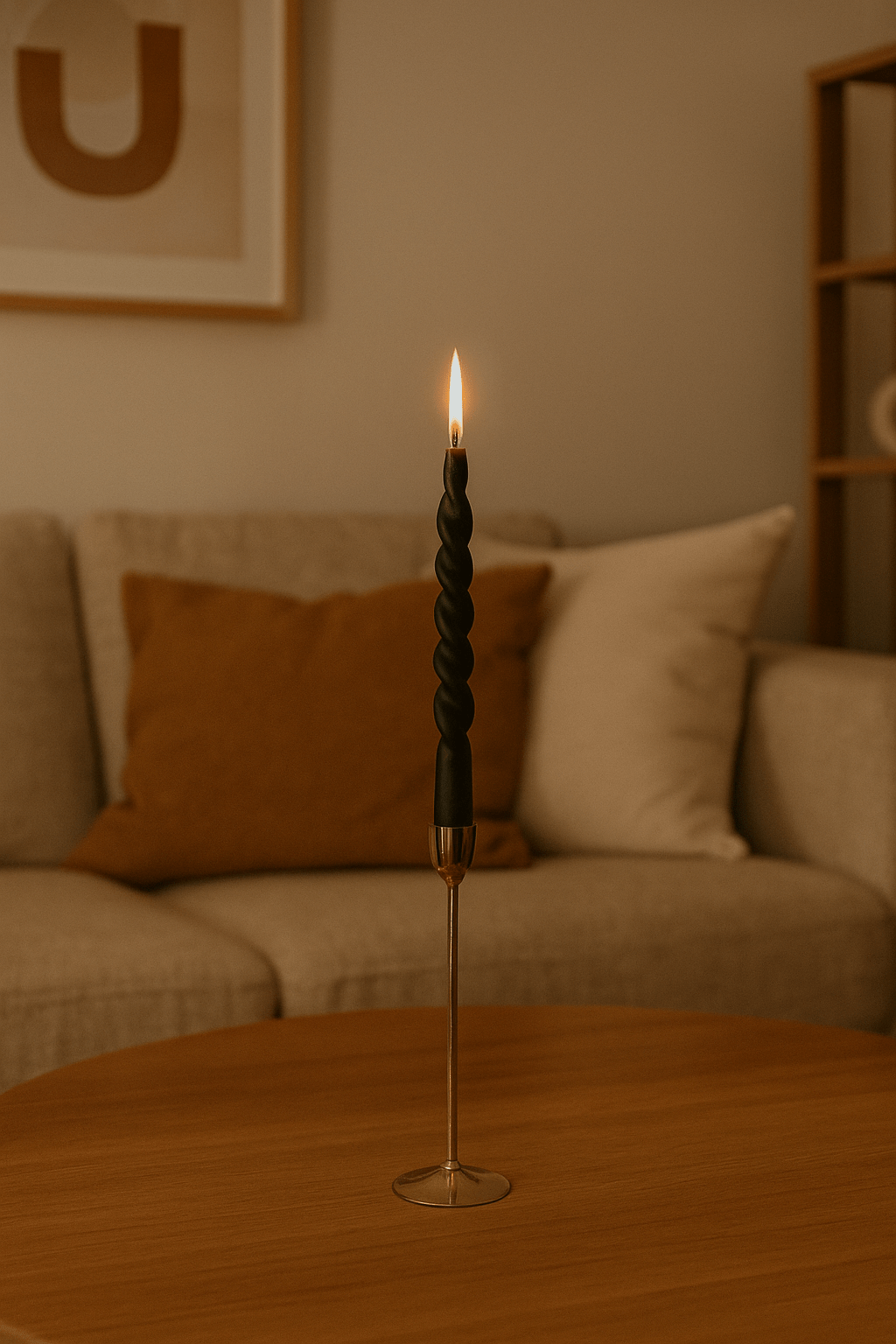 Twisted Candles Black - Set van 2 - Kaars - BUVV Home