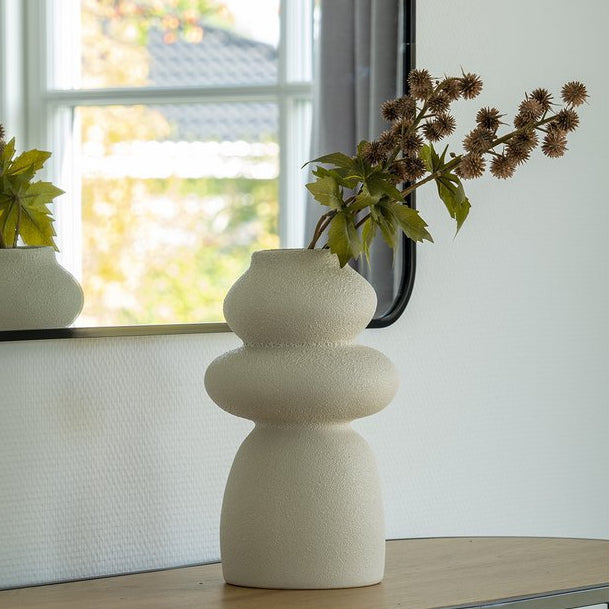 Vaas Beige Steengoed - Vaas - BUVV Home