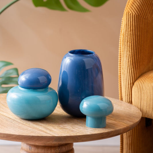 Vaas Nuevo Dulce - Blauw - Vaas - BUVV Home