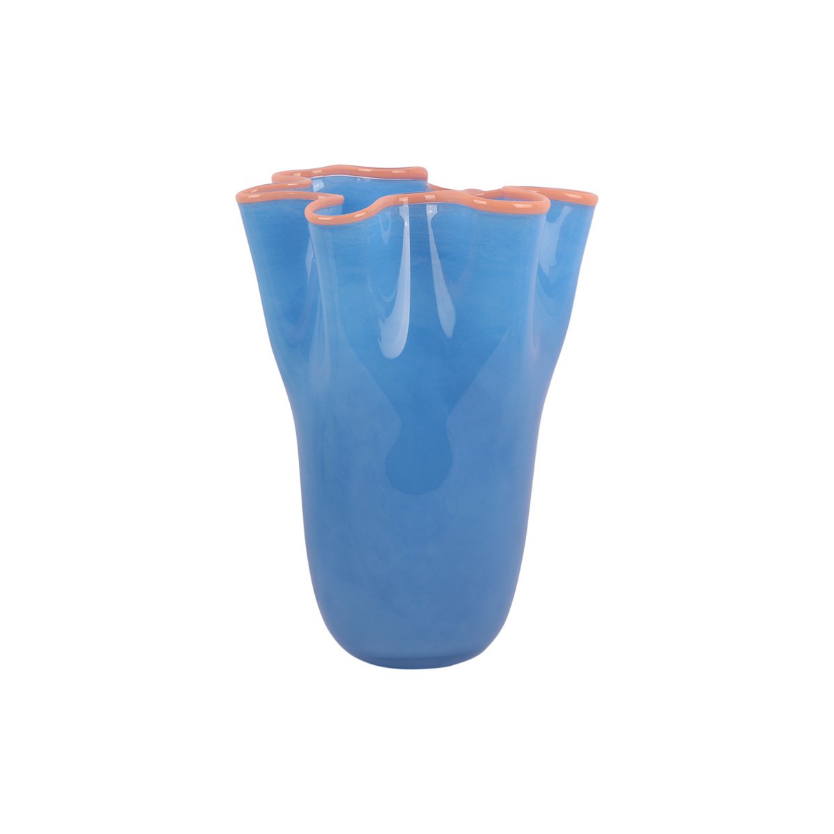 Vaas Ruffles Groot - Blauw - Vaas - BUVV Home