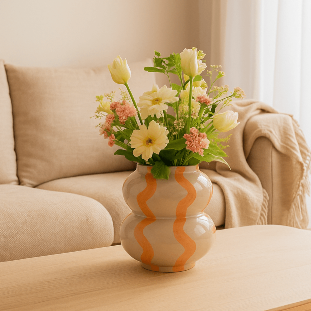 Vaas Stripe Peach - Vaas - BUVV Home