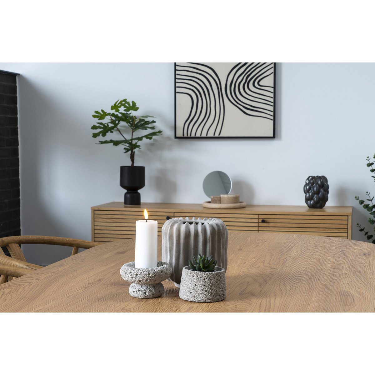 Voorraadpot Naturel Travertijn - Operbergpot - BUVV Home