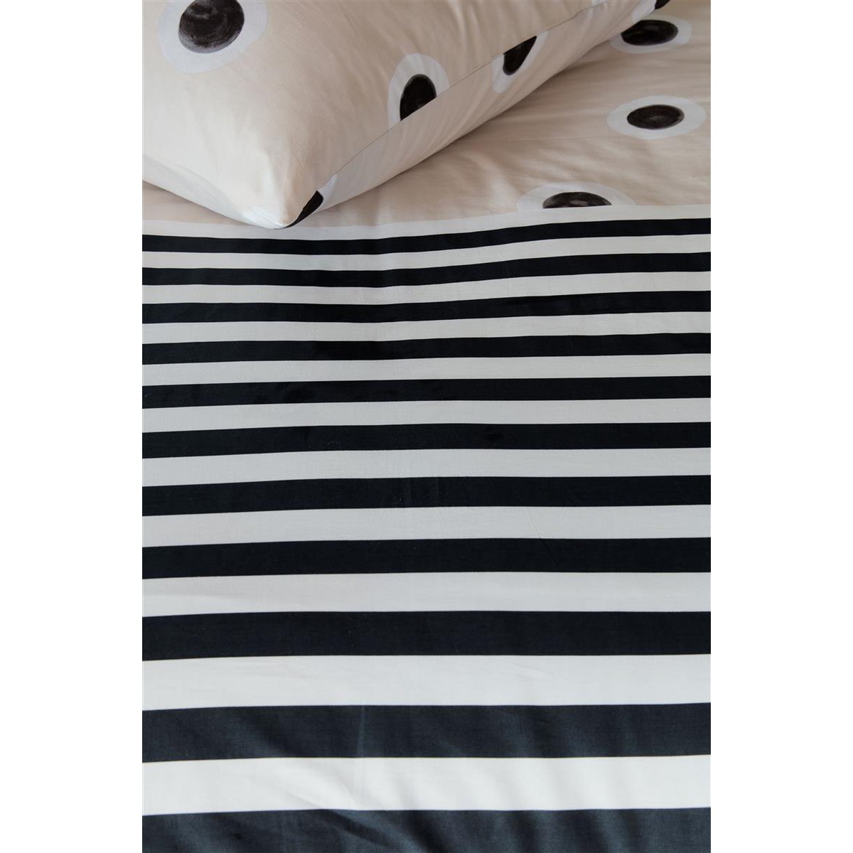 Vtwonen Stripe and Eye dekbedovertrek - Dekbedovertrek - BUVV Home