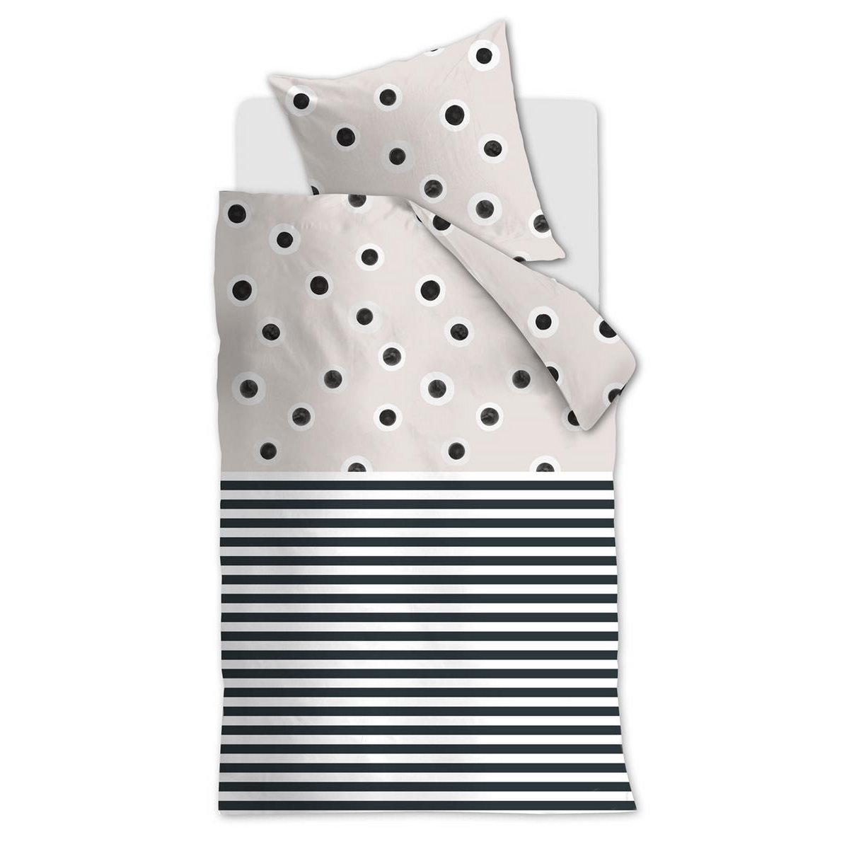 Vtwonen Stripe and Eye dekbedovertrek - Dekbedovertrek - BUVV Home