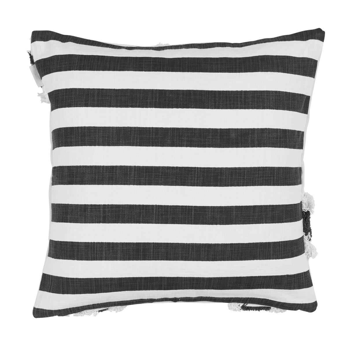 Vtwonen Stripe and Eye Sierkussen - 50x50 cm - Naturel - Kussen - BUVV Home